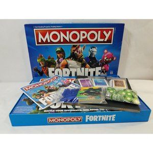 Monopoly Fortnite Board Game complete 2018 Parker Brothers Ages 13+ 2-7 players